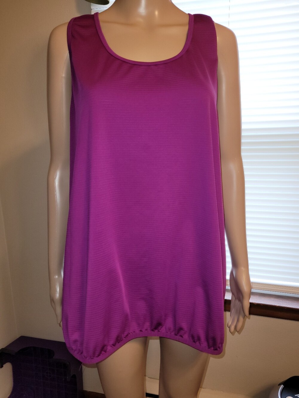 Tek Gear Women's Sleeveless Scoop Neck Racerback Tank Top - Magenta Size 3X